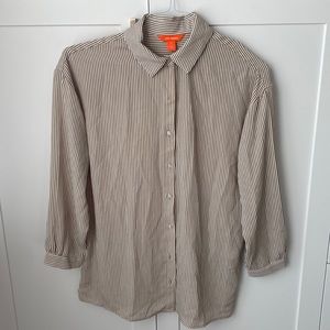 Oversized pin stripe blouse